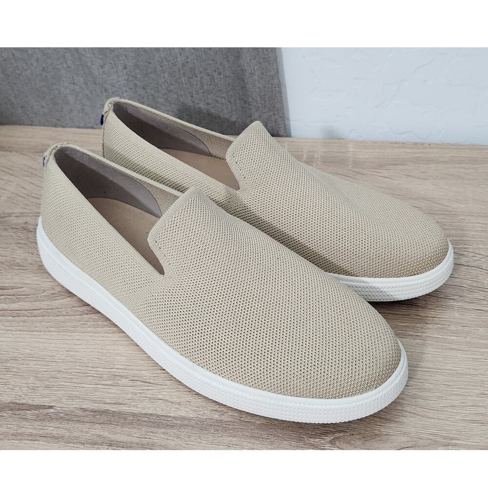 Rothy's The Ravello Slip On Sneaker Men's Size 8 Casual Shoes Tan Wheat Knit